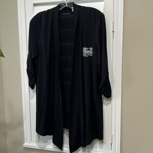 Soft cotton cardigan with Navy Federal logo